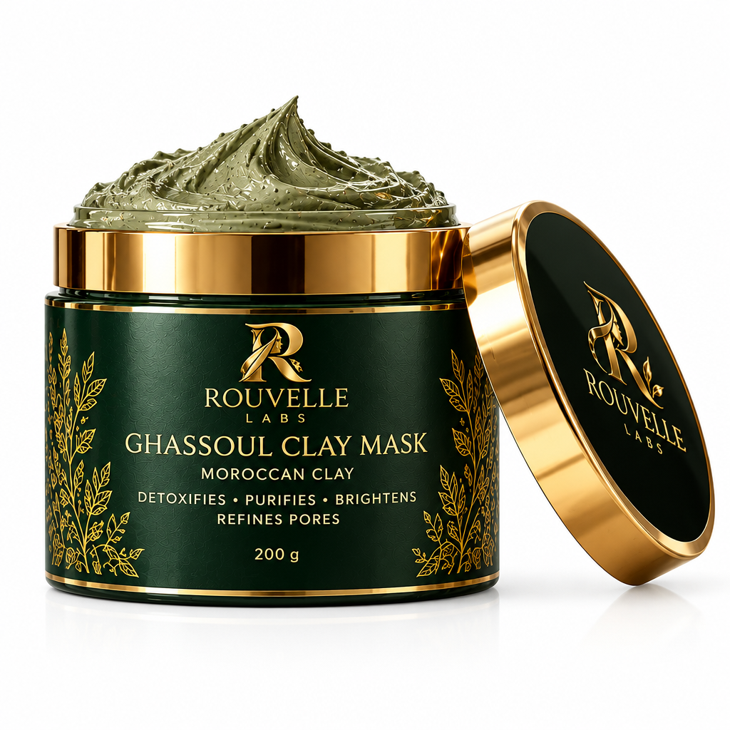 Rouvelle Labs Ghassoul Clay Mask - White Background